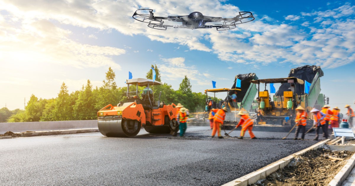 dron construccion