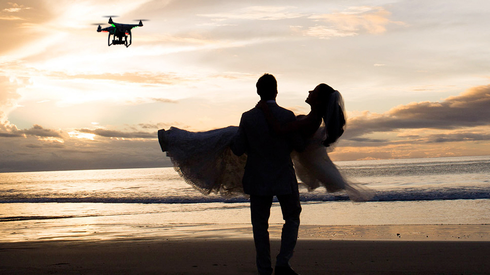 video aereo bodas drone